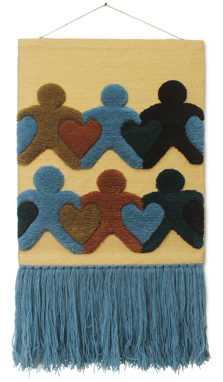 ArtistryBazaar Modern Aesthetic Multicolored Textured Handmade Wall Hanging